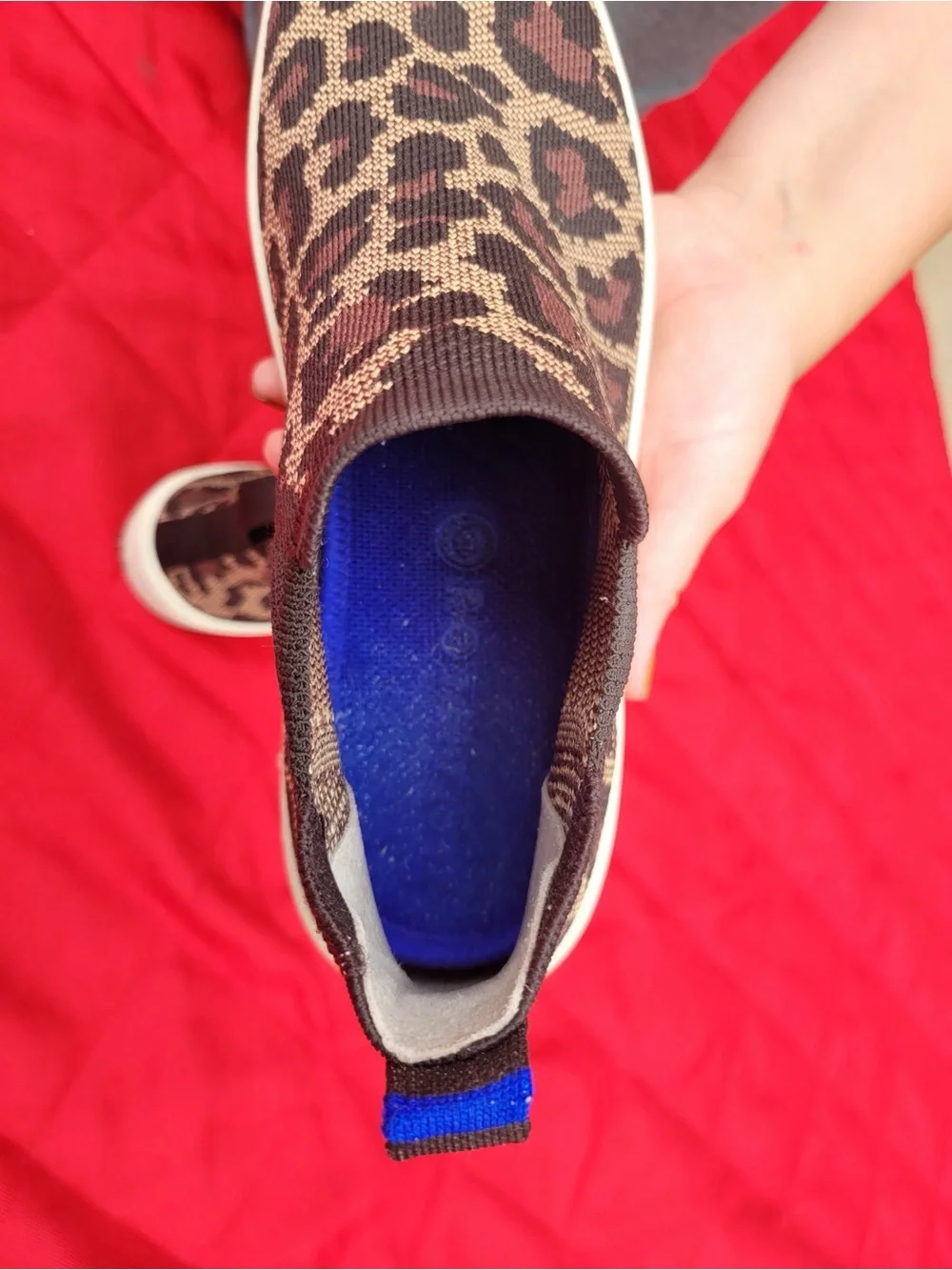 Rothy’s The Chelsea Slip On Size 9.5 in Wildcat Leopard Cheetah
